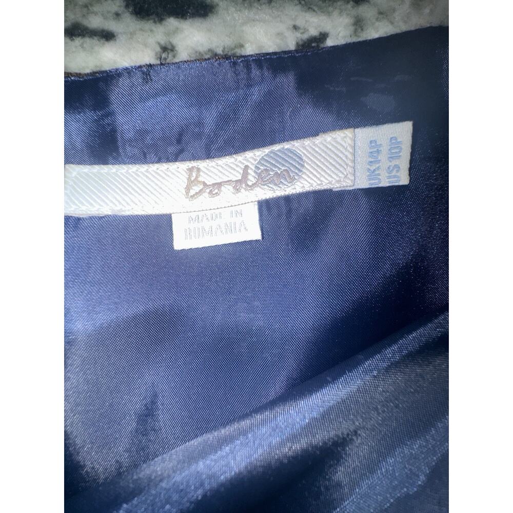 Boden Metallic Gold Floral Brocade Mini Dress - Picture 3 of 4